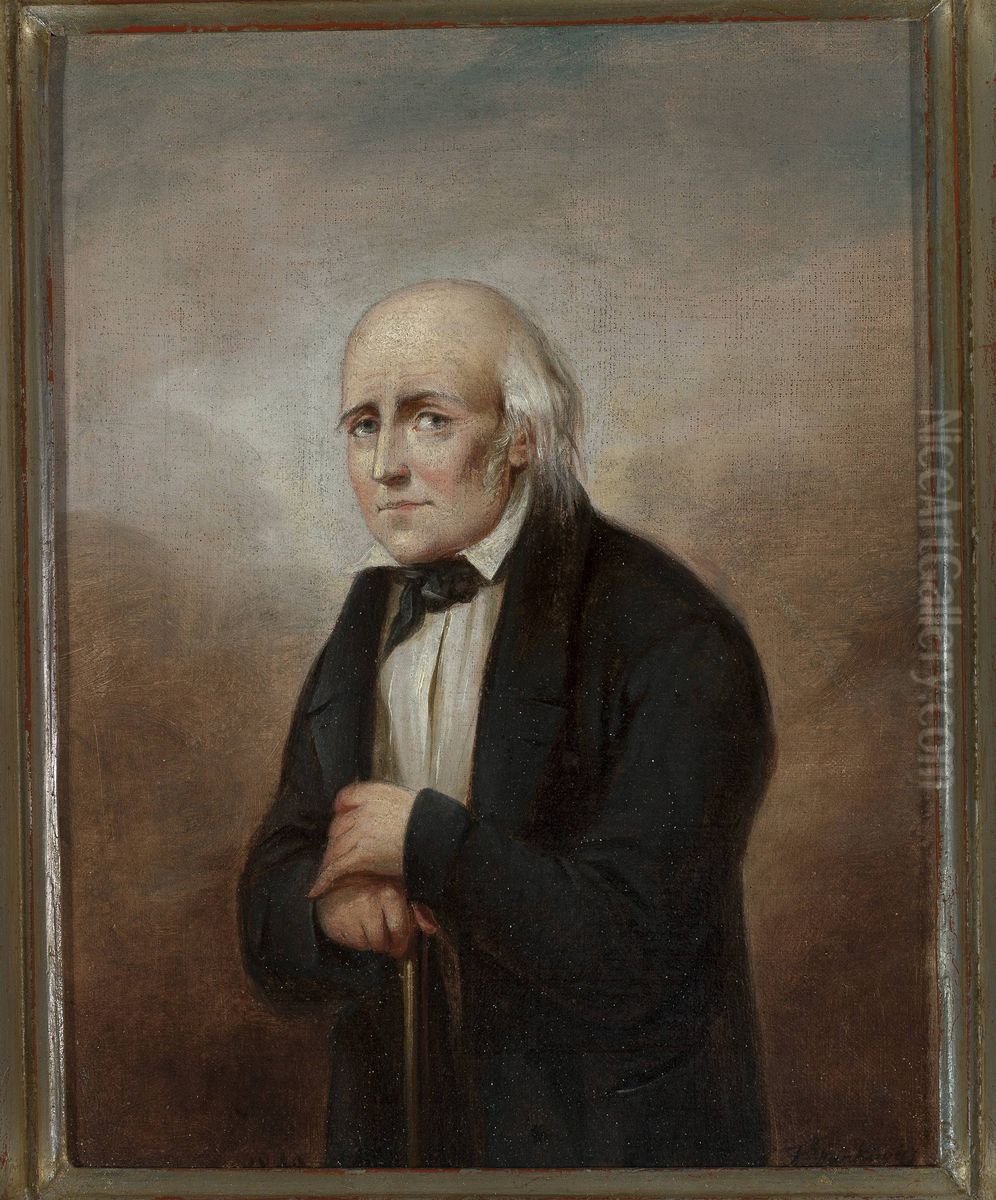 Portrait of Julian Ursyn Niemcewicz Oil Painting by Aleksander Stankiewicz