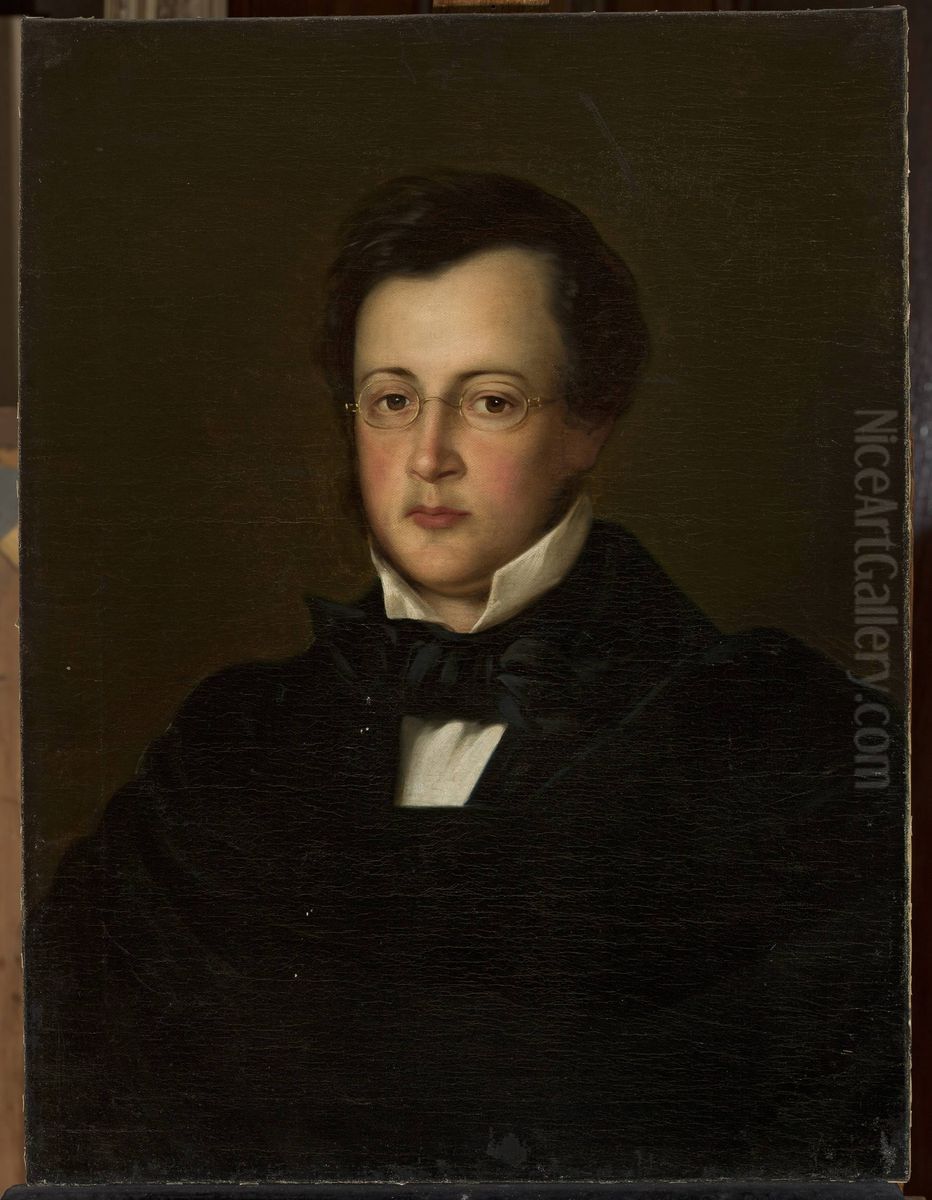 Portrait of Konstanty Swidzinski (d. 1855) Oil Painting by Heinrich Hollpein