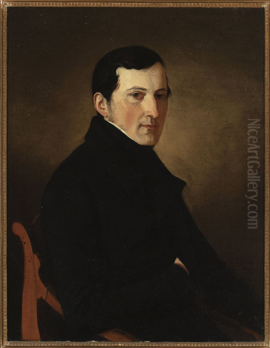 Portrait of January Januszkiewicz (1816-1894) Oil Painting by Adam Szemesz