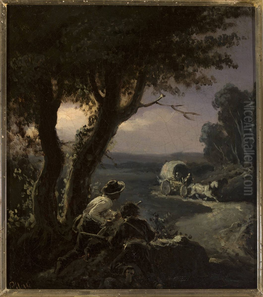 Robbers Oil Painting by Henryk Pillati