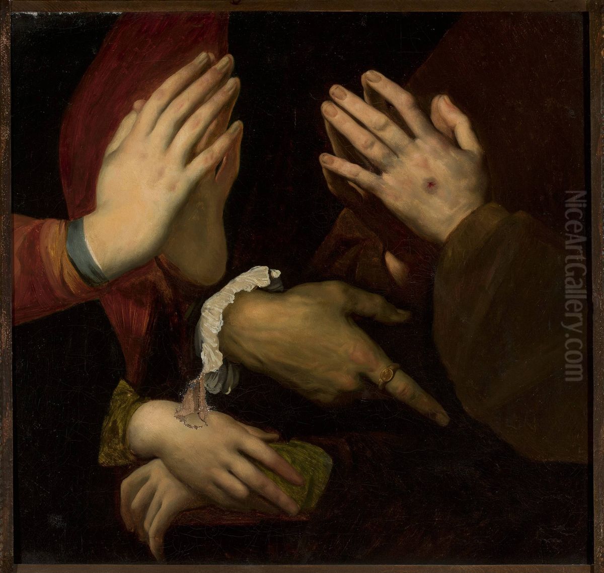 Studies of hands Oil Painting by Wojciech Gerson