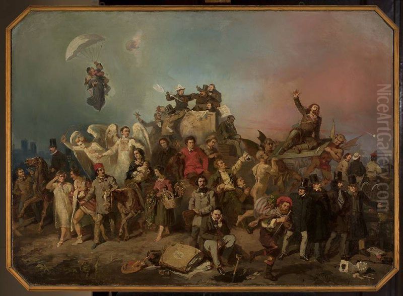 Dispersion of nations Oil Painting by Henryk Pillati