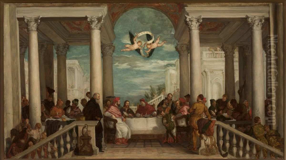 Feast in the House of Simon the Pharisee Oil Painting by Henryk Rodakowski