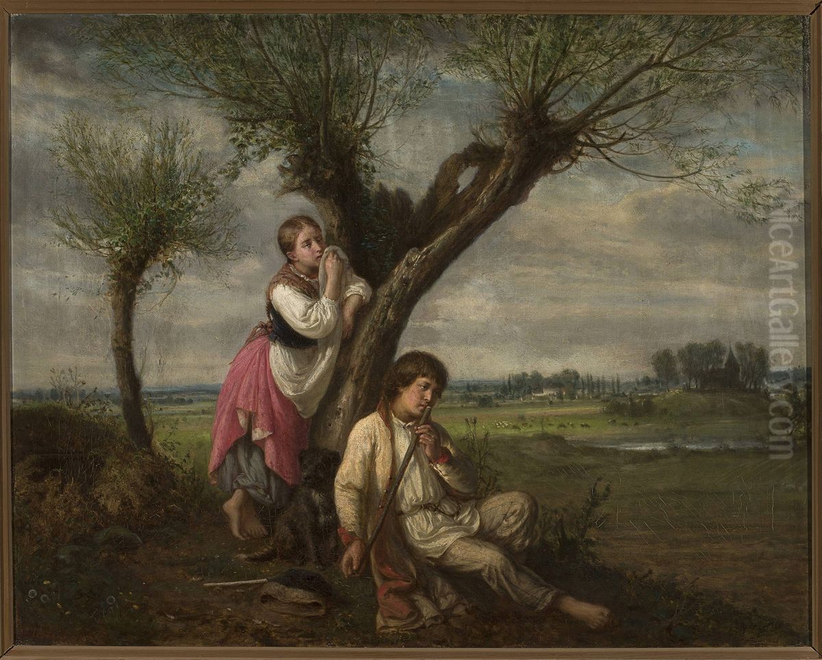 Springtime Oil Painting by Aleksander Kotsis