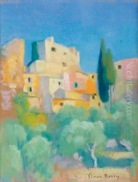 Roquebrune Oil Painting by Simon Albert Bussy