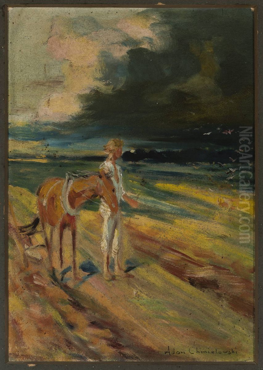 Black clouds, section of the triptych 