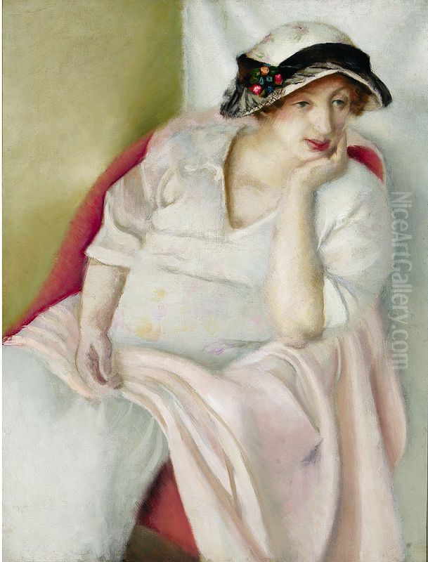 Portret zony artysty Oil Painting by Jacek Mierzejewski