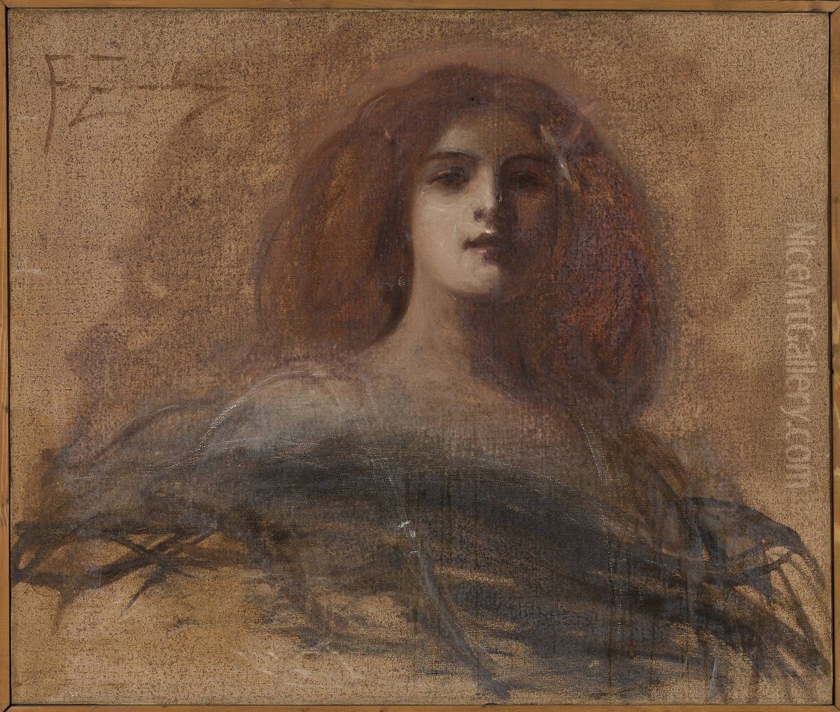 Red-haired woman Oil Painting by Franciszek Zmurko