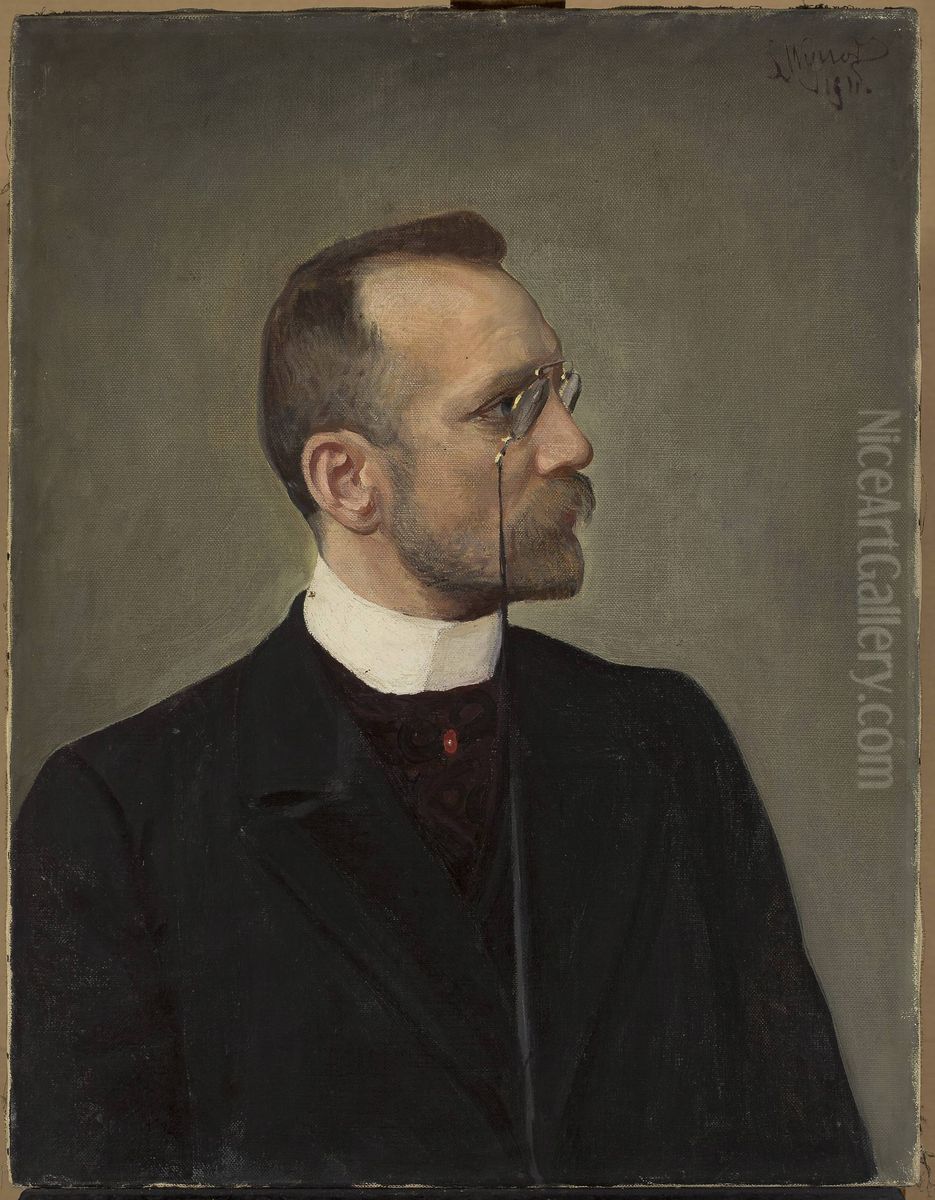 Portrait of Mikolaj Brzeski Oil Painting by Leon Wyczolkowski