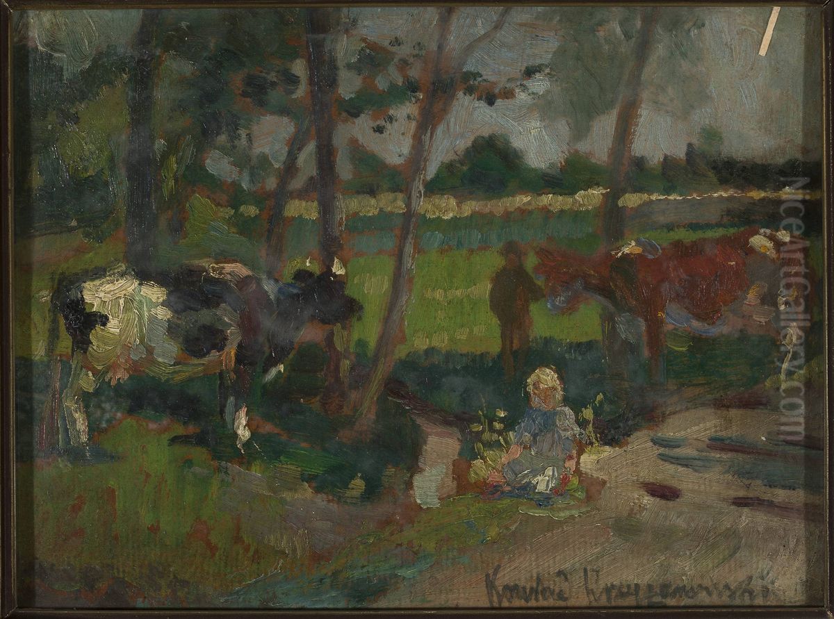 Landscape Oil Painting by Konrad Krzyzanowski