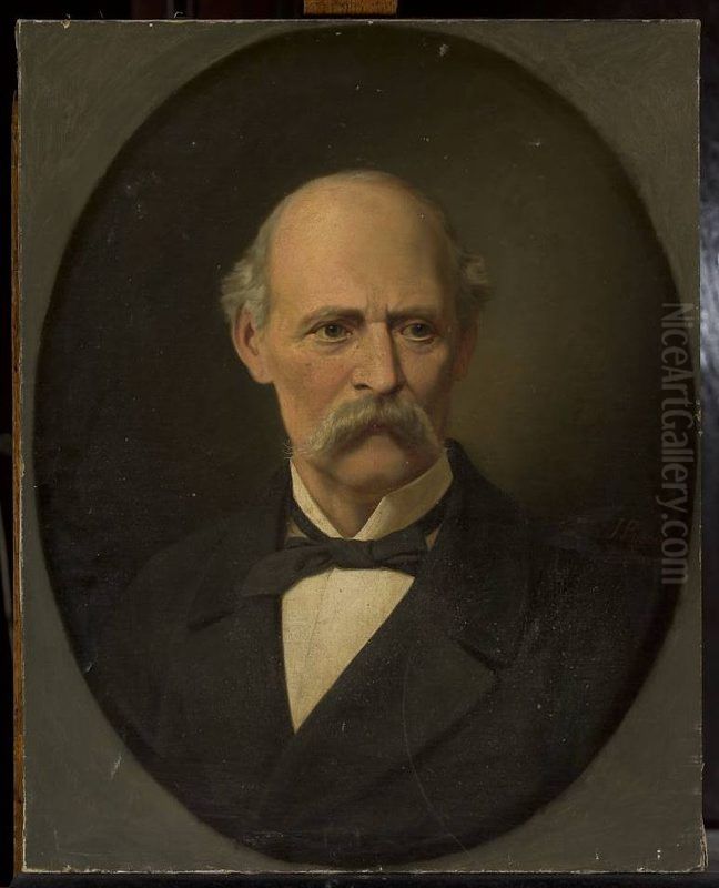 Self-portrait Oil Painting by Jozef Polkowski