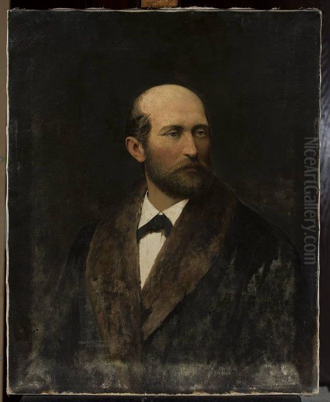 Self-portrait Oil Painting by Ludwik Kurella