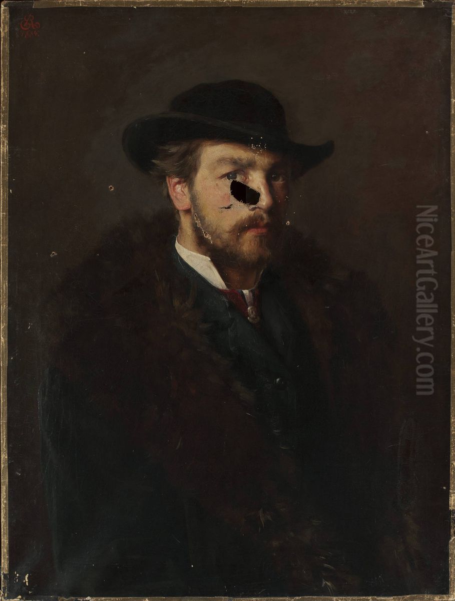 Self-portrait Oil Painting by Edmund Perle