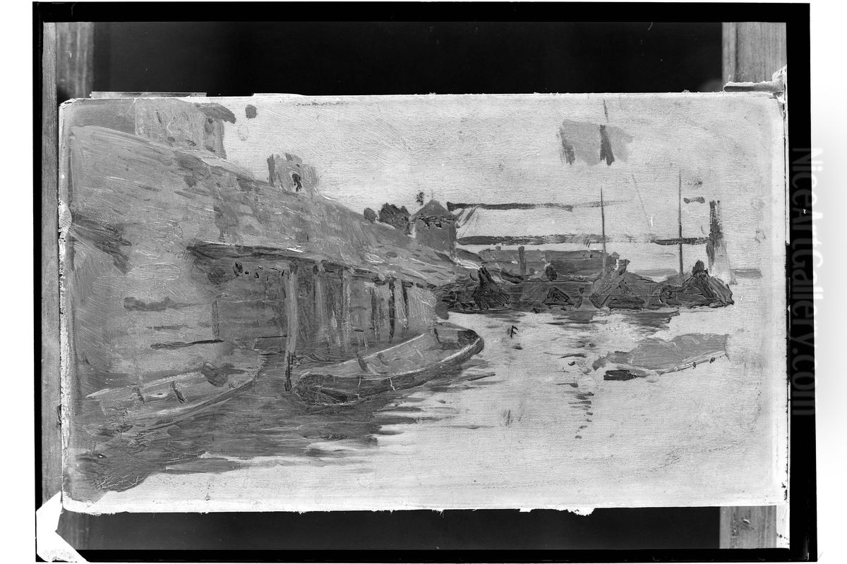 Sand workers, sketch Oil Painting by Aleksander Gierymski