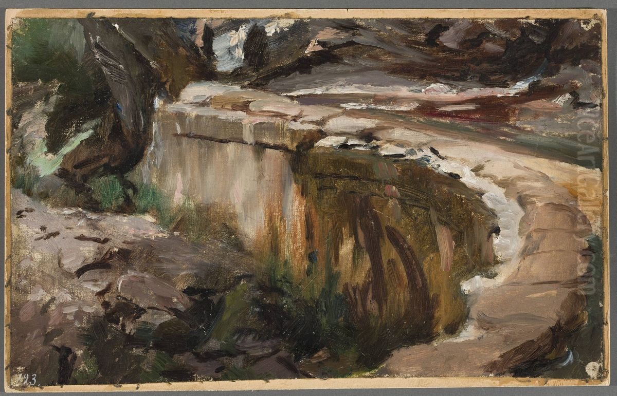 Brotherhood cemetery in Sevastopol. From the journey to Crimea Oil Painting by Jan Ciaglinski