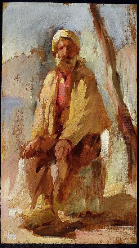 Tartar - Crimea. From the journey to Crimea Oil Painting by Jan Ciaglinski