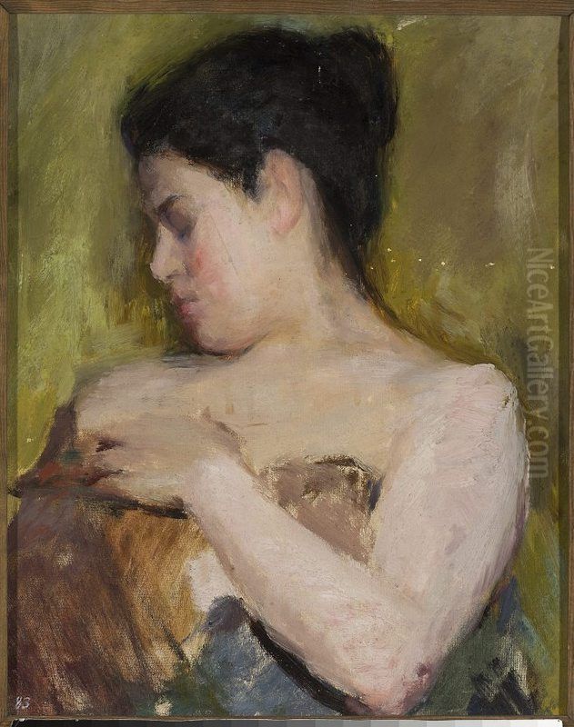 Study of a woman Oil Painting by Jan Ciaglinski