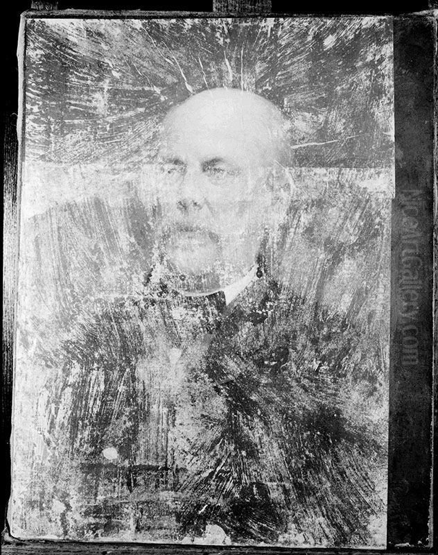Portrait of Jozef Kotarski Oil Painting by Ryszard Okninski