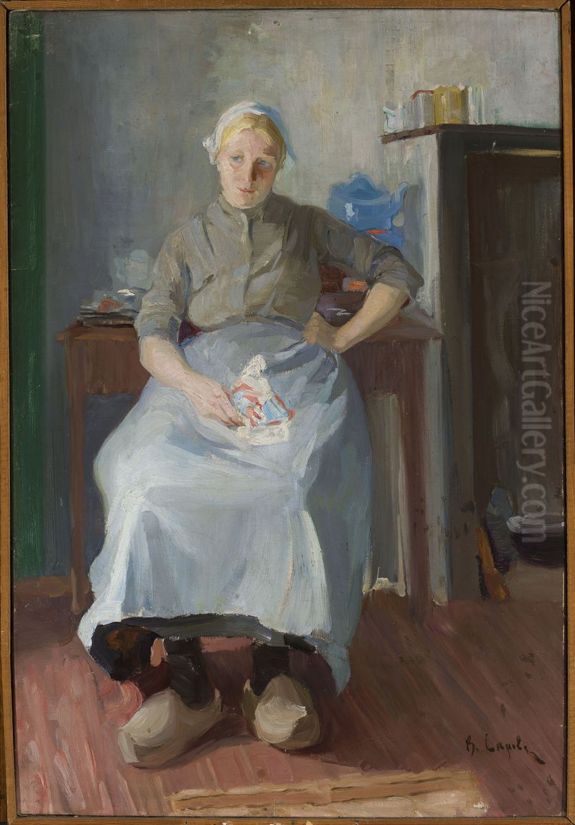 Breton woman Oil Painting by Valentin Serov