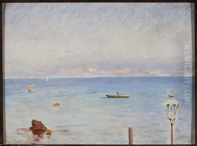 At Bosporus. From the journey to Constantinople Oil Painting by Jan Ciaglinski