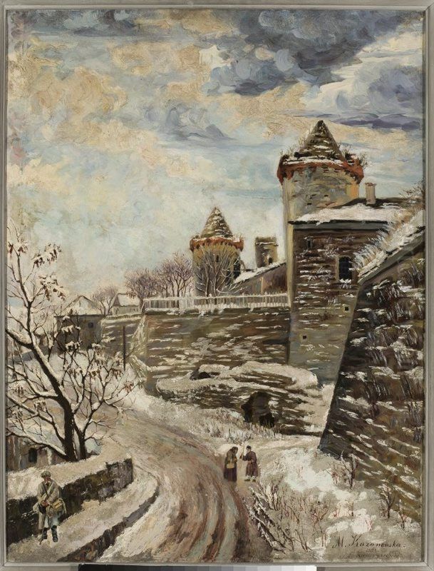 Kamianets-Podilskyi Oil Painting by Maria Klass-Kazanowska