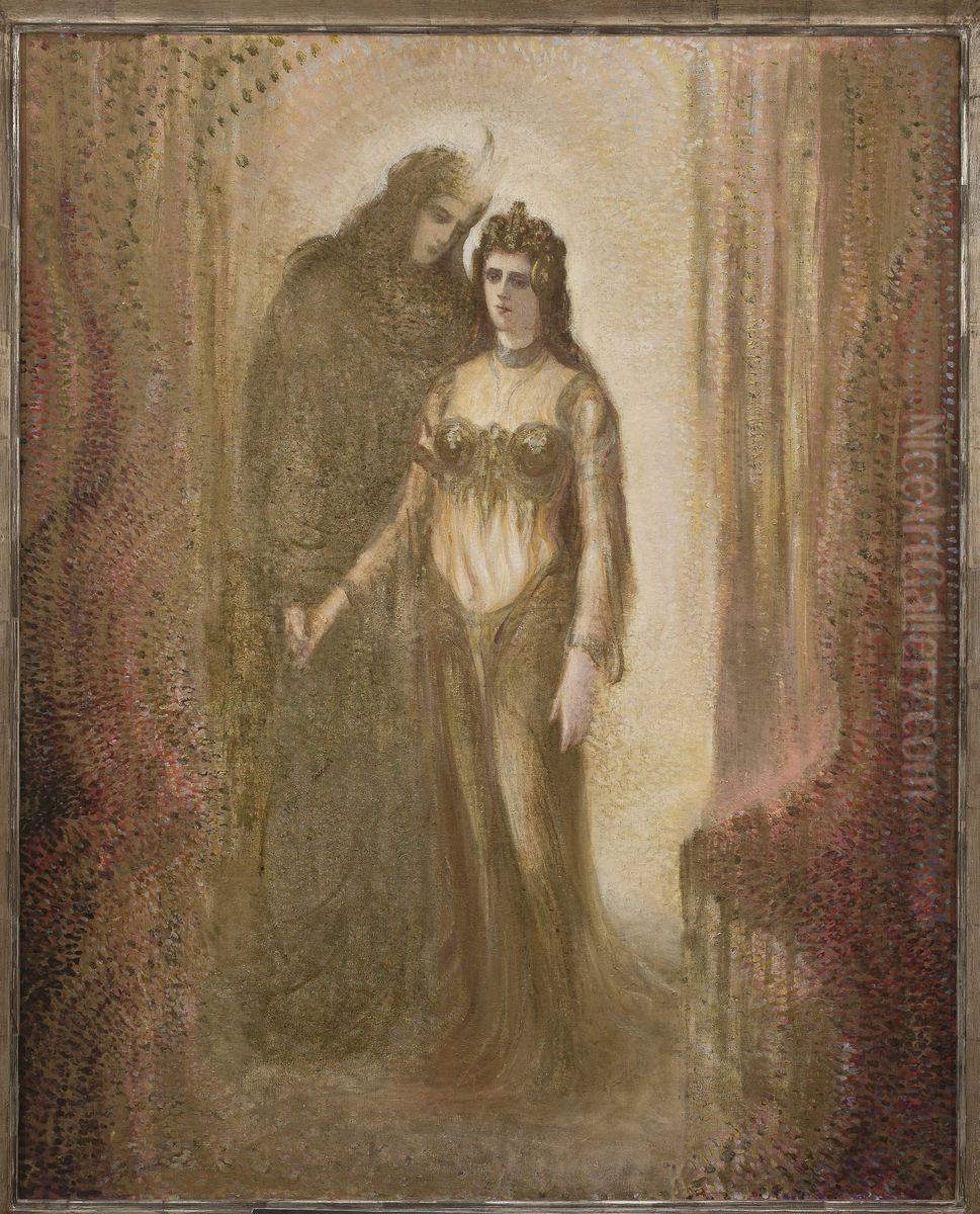 Dream Oil Painting by Franciszek Siedlecki