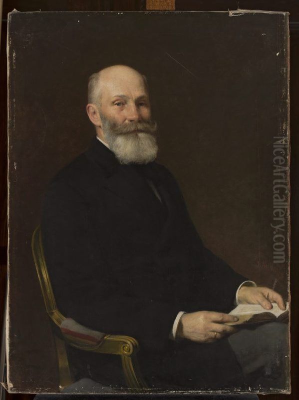 Portrait of doctor Henryk Struve Oil Painting by Karol Miller