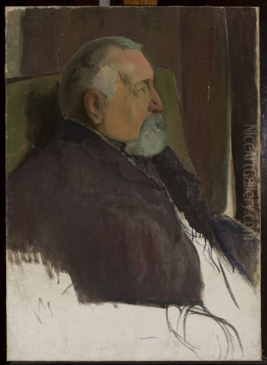 Male portrait Oil Painting by Wladyslaw Slewinski