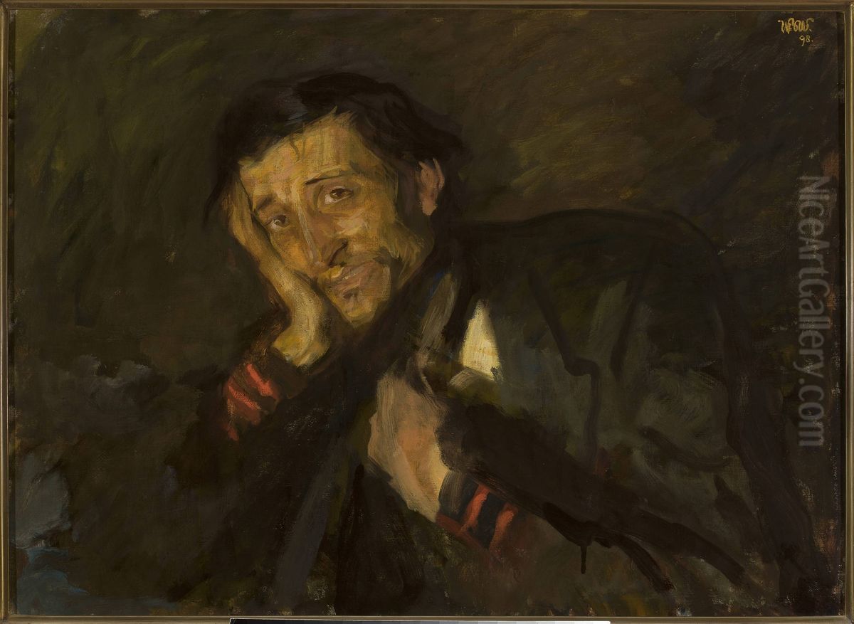 Consumptive Oil Painting by Wojciech Weiss