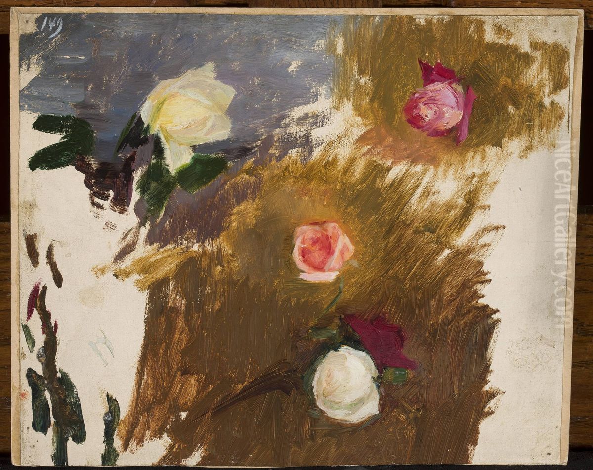 Yalta - flowers Oil Painting by Jan Ciaglinski