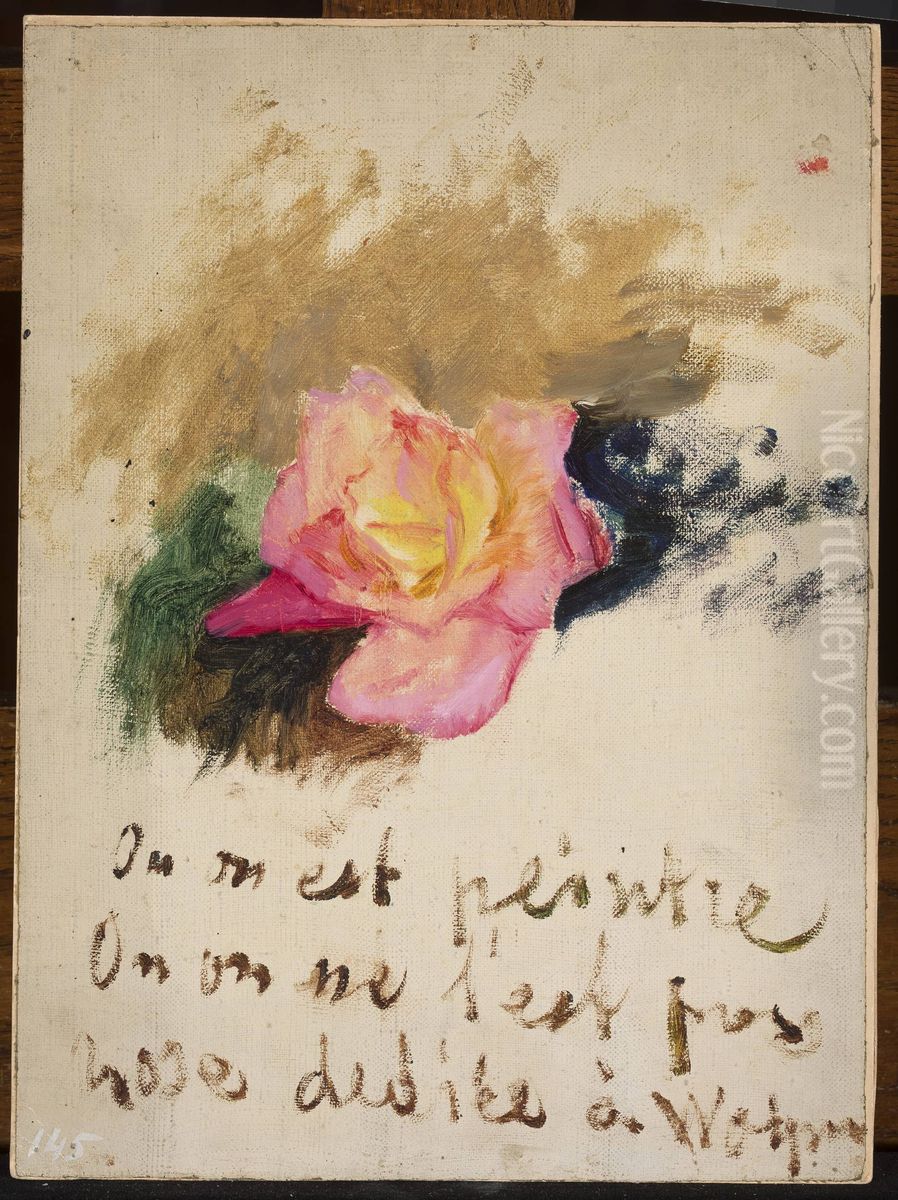 Rose Oil Painting by Jan Ciaglinski