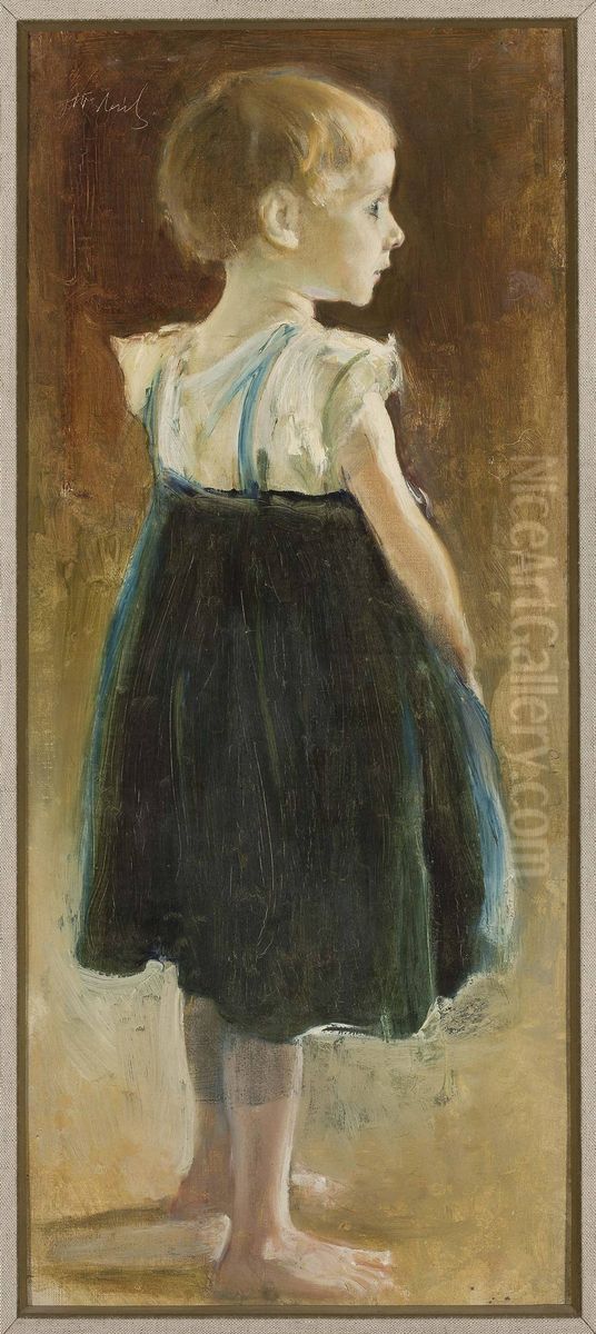 Girl Oil Painting by Stanislaw Debicki