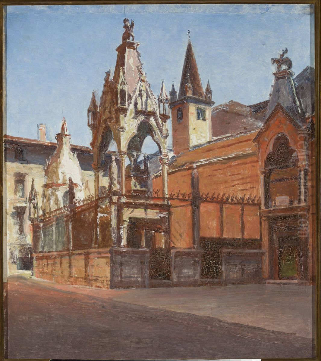 Scaliger Tombs in Verona Oil Painting by Aleksander Gierymski