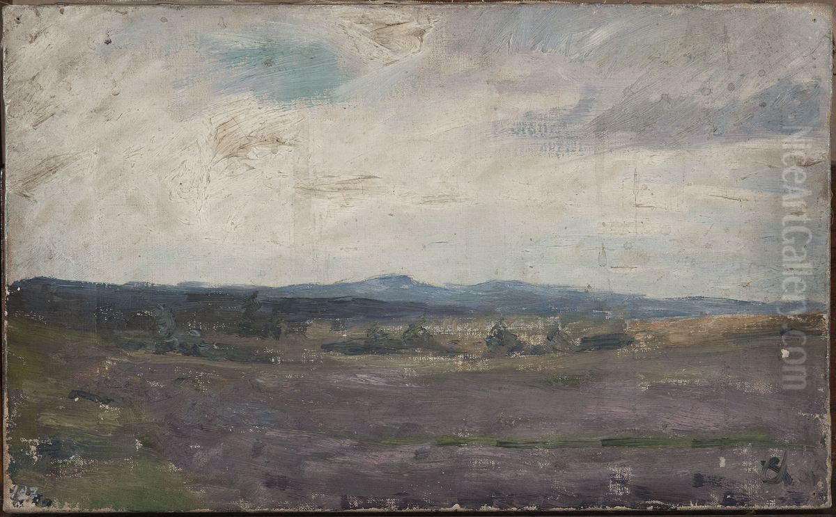 Landscape in Finland /?/ Oil Painting by Jan Ciaglinski