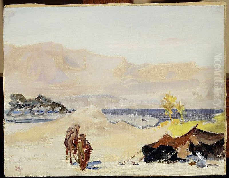 The Dead Sea. From the journey to Palestine Oil Painting by Jan Ciaglinski