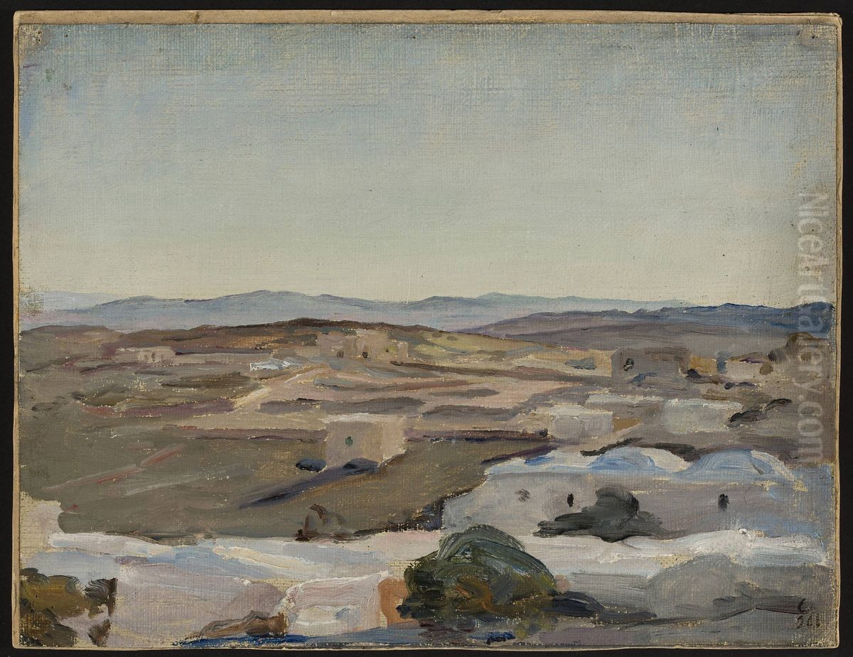 Ramallah near Jerusalem. From the journey to Palestine Oil Painting by Jan Ciaglinski