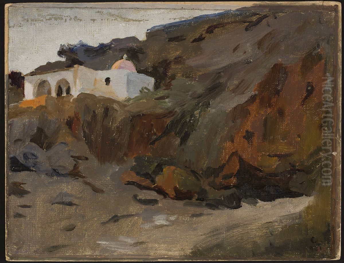 Desert, Bamas in Judea. From the journey to Palestine Oil Painting by Jan Ciaglinski