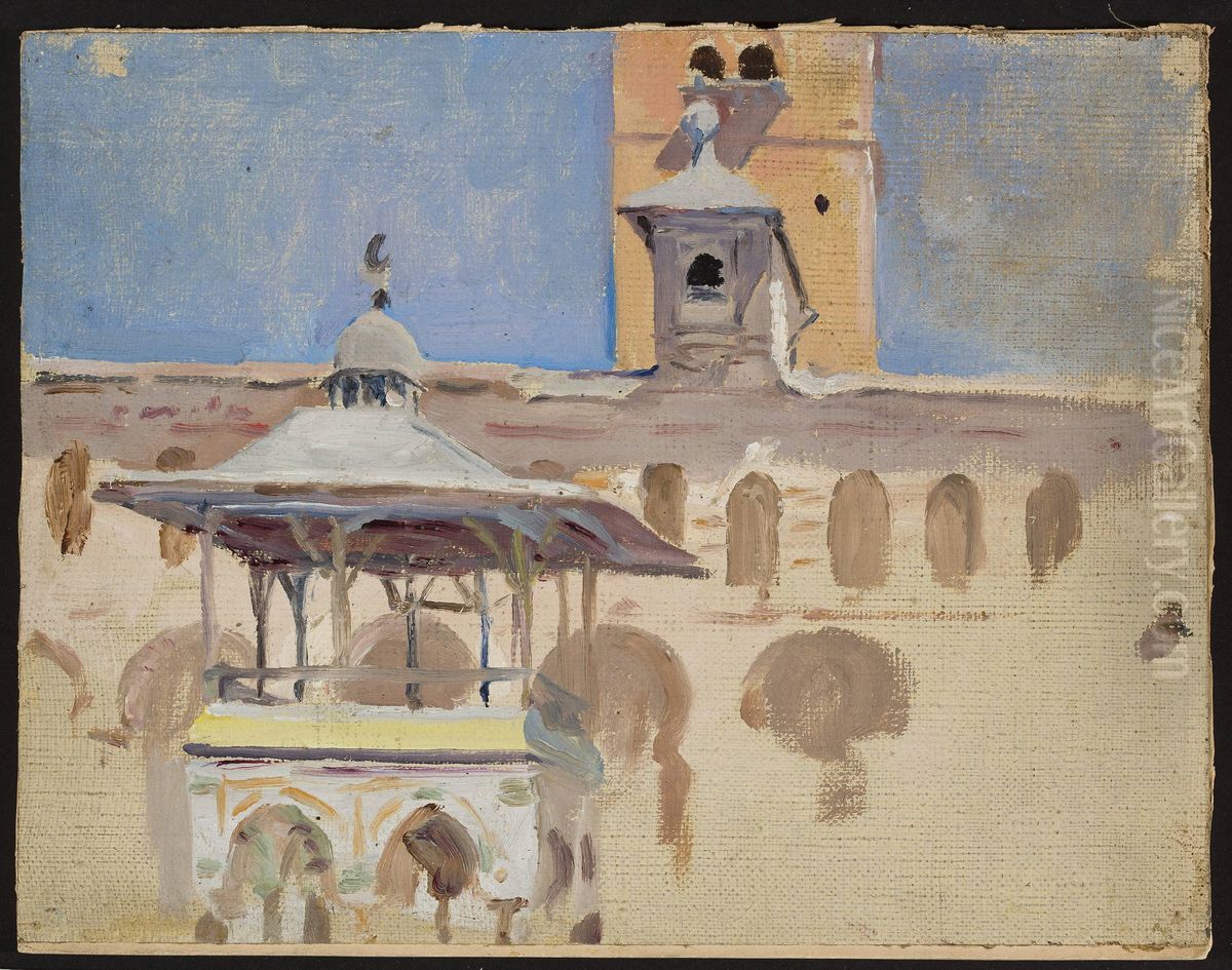 Damascus. From the journey to Palestine Oil Painting by Jan Ciaglinski