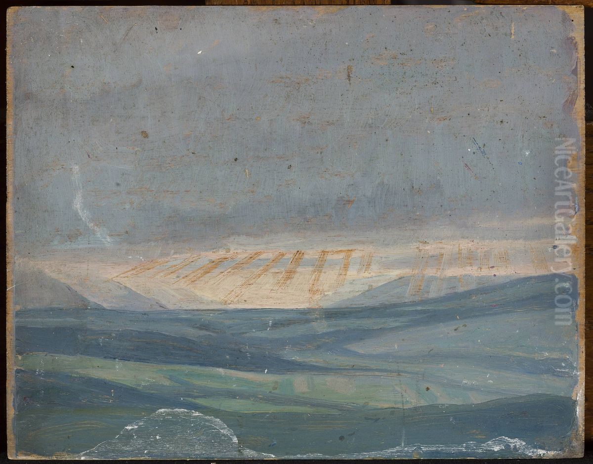 Fields Oil Painting by Jan Rembowski