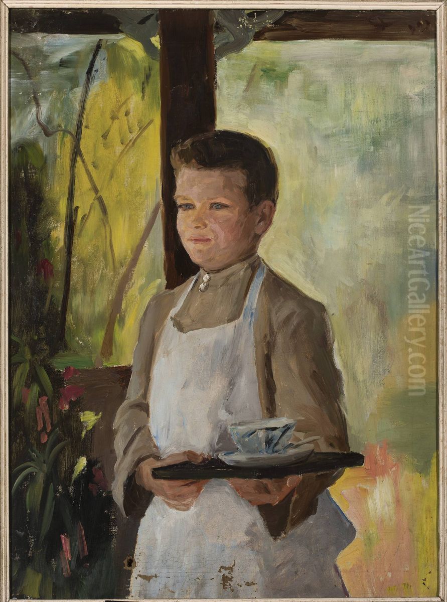 Little cook Oil Painting by Jan Ciaglinski