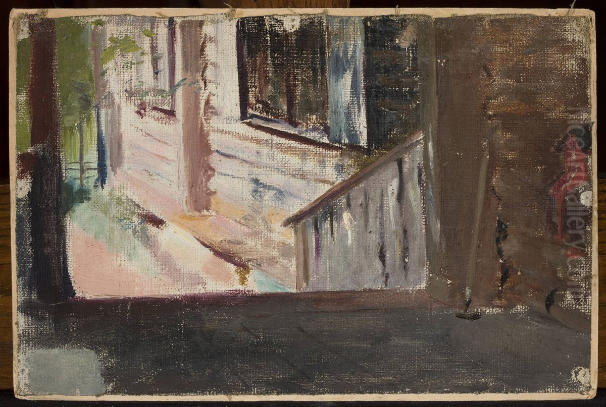 Starozylowska /?/. Study from the northern side Oil Painting by Jan Ciaglinski