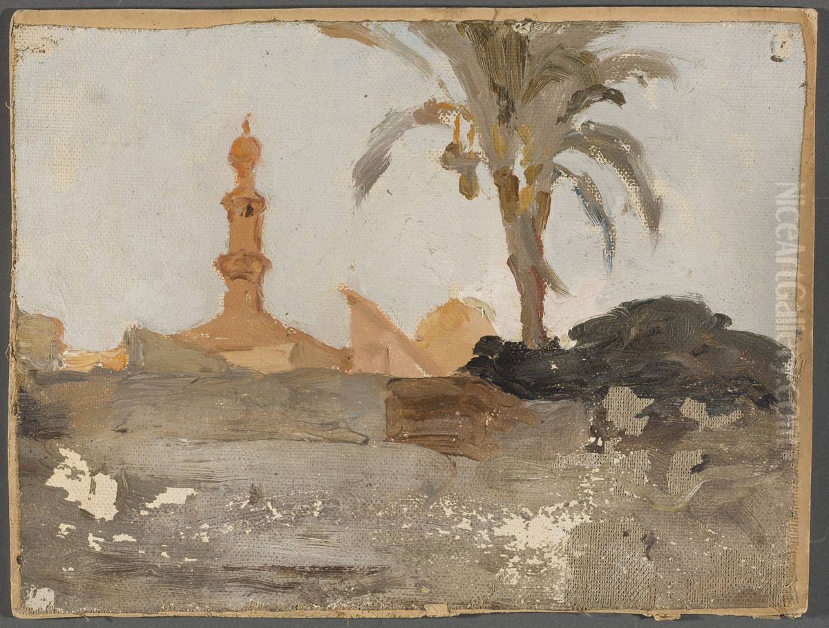 Cairo. From the journey to Egypt Oil Painting by Jan Ciaglinski