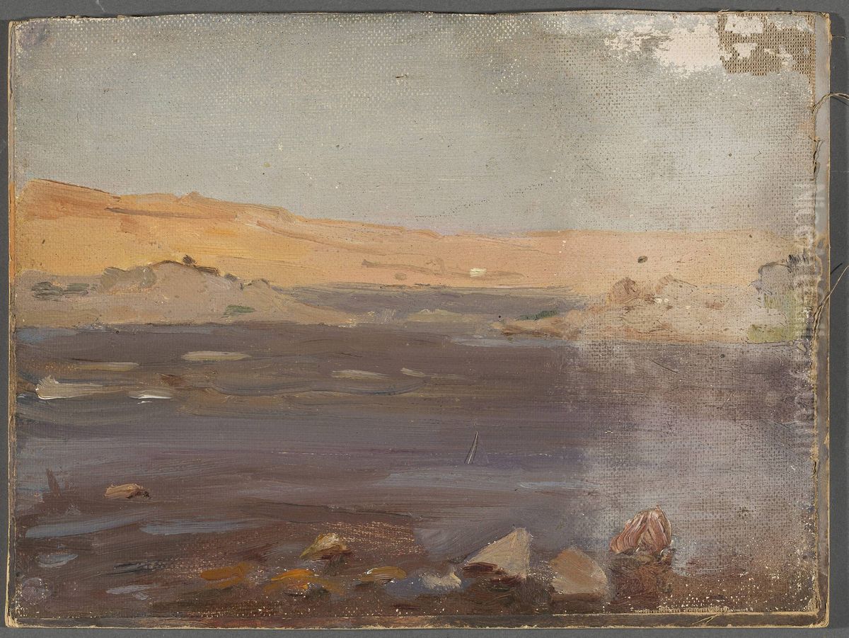 Nile. From the journey to Egypt Oil Painting by Jan Ciaglinski