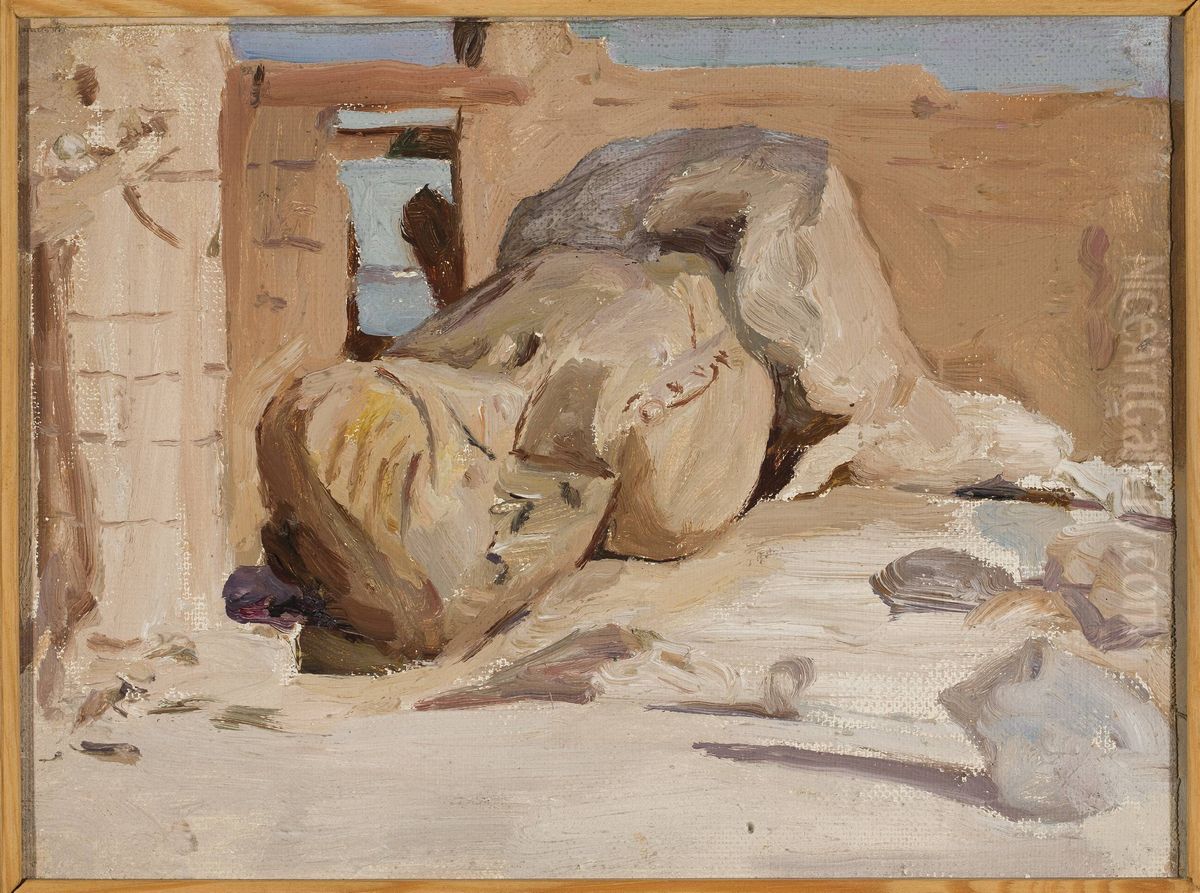 Ancient ruins. From the journey to Egypt Oil Painting by Jan Ciaglinski