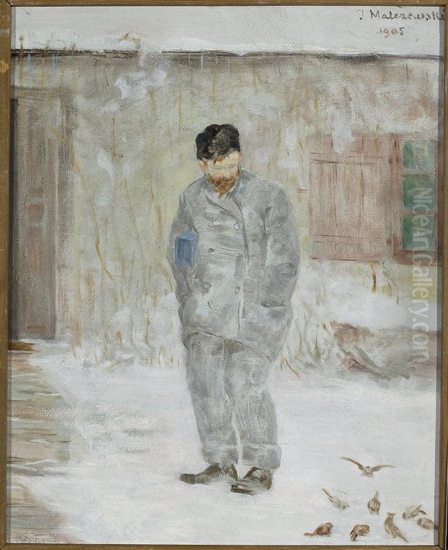 Portrait of Adolf Dygasinski Oil Painting by Jacek Malczewski