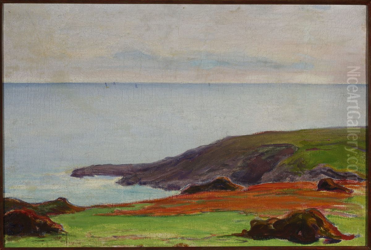 Sea in springtime Oil Painting by Wladyslaw Slewinski