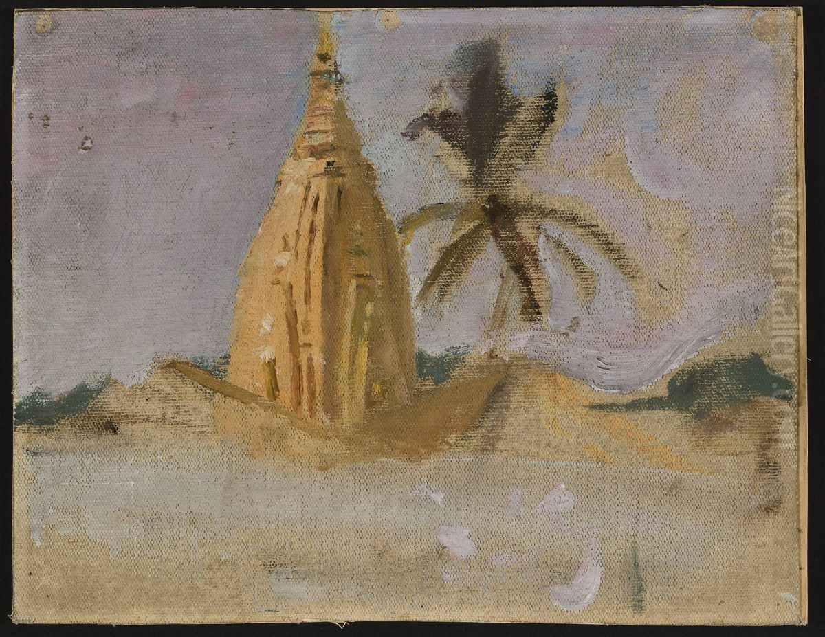 Mumbai. From the journey to India Oil Painting by Jan Ciaglinski