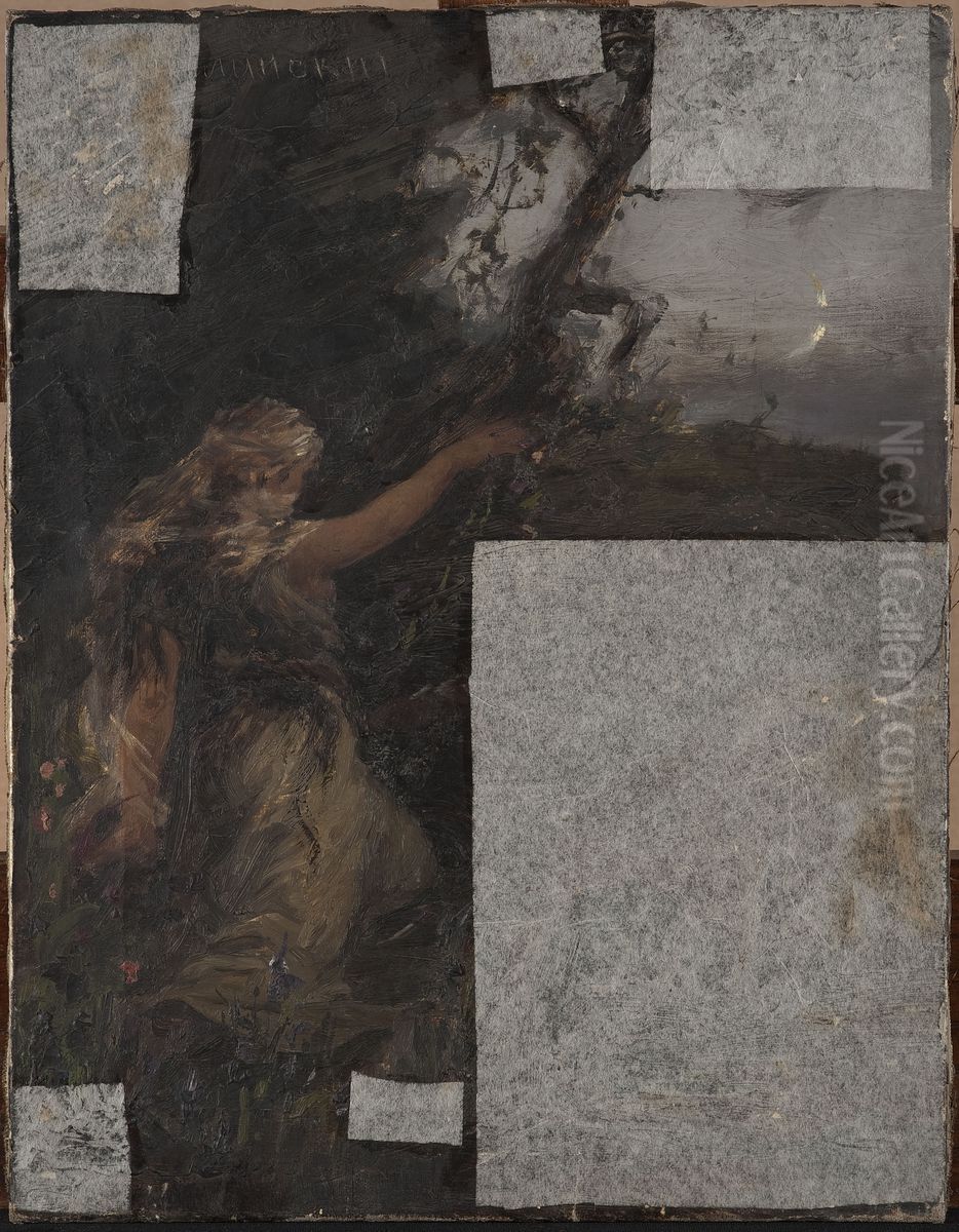 Study, water nymph Oil Painting by Jan Ciaglinski