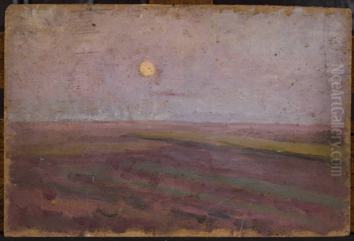 Lily landscape Oil Painting by Tadeusz Makowski