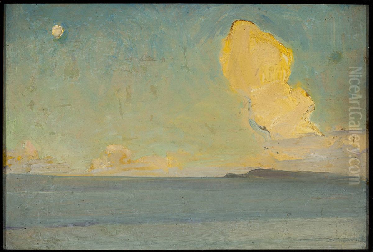 Sea, sketch Oil Painting by Konrad Krzyzanowski